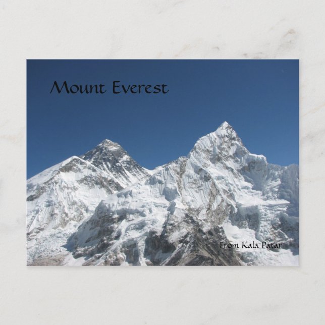 Mt Everest de la carte postale Kala Patar (Devant)