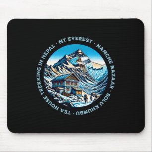 Mt Everest Namche Bazaar Teahaus Trekking Nepal Mousepad