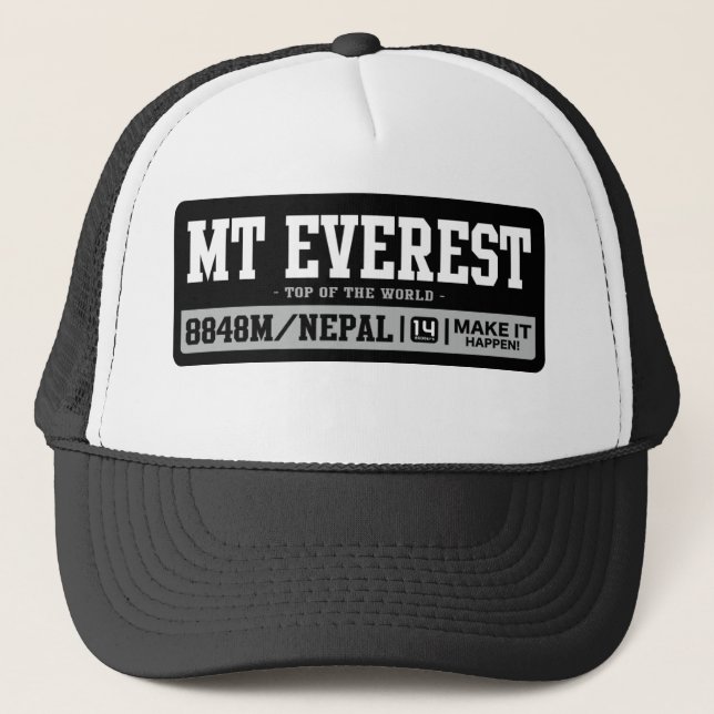 Mt Everest Truckerkappe (Vorderseite)