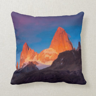 Mt Fitz Roy am Sonnenaufgang Kissen