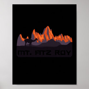 Mt. Fitz Roy-Gebirgszug Poster