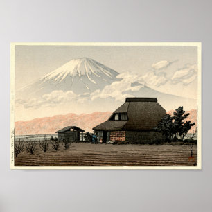 Mt. Fuji from Narusawa Hasui Kawase Art Print Poster