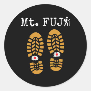 Mt Fuji, Fujisan, 富士山 WandernKlettern Souvenir Runder Aufkleber