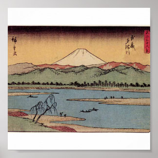 Mt. Fuji in Japan circa 1800s Poster