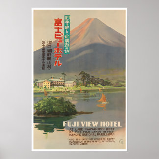 Mt Fuji Kunst Vintage Japan Poster Asien Reise