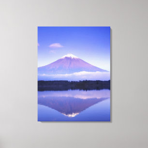 Mt. Fuji mit Linsenwolke, Motosu-See, Leinwanddruck