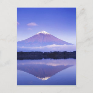 Mt. Fuji mit Linsenwolke, Motosu-See, Postkarte