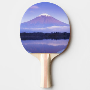 Mt. Fuji mit Linsenwolke, Motosu-See, Tischtennis Schläger