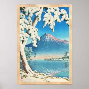 Mt. Fuji nach dem Schneefall Hasui Kawase shin han Poster