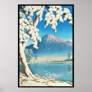 Mt. Fuji nach dem Schneefall Hasui Kawase shin han Poster