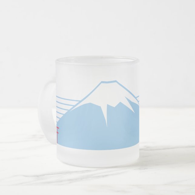 Mt. Fuji seen from the northeast. Mattglastasse (Vorderseite Links)