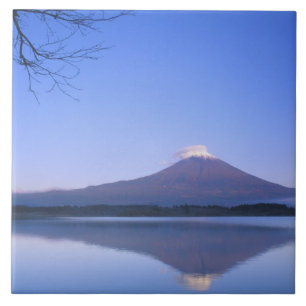 Mt. Fuji vom Motosu-See, Yamanashi, Japan Fliese