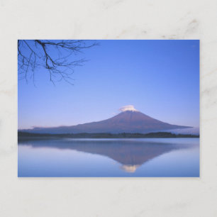 Mt. Fuji vom Motosu-See, Yamanashi, Japan Postkarte
