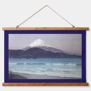 Mt. Fuji von der Miho-Halbinsel, Yoshida aus geseh Wandteppich Mit Holzrahmen