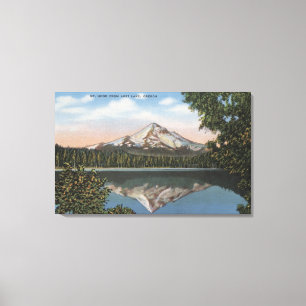 Mt. Haube, Oregon - Ansicht des Berges von Leinwanddruck