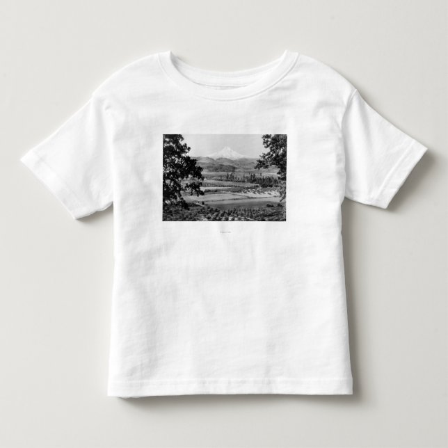 Mt. Haube von der Hood River Tal-Fotografie Kleinkind T-shirt (Vorderseite)