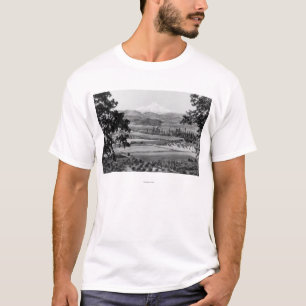Mt. Haube von der Hood River Tal-Fotografie T-Shirt