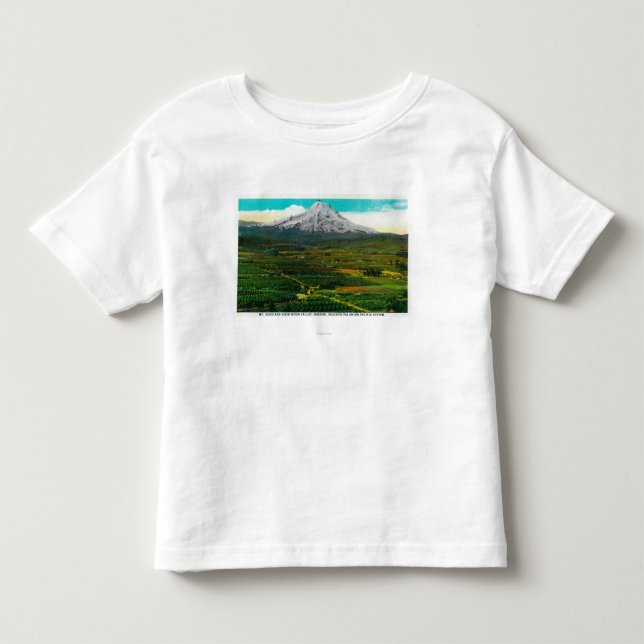 Mt. Haube von Hood River ValleyHood Fluss ODER Kleinkind T-shirt (Vorderseite)