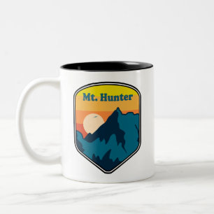 Mt. Hunter Alaska Sonnenaufgang Zweifarbige Tasse