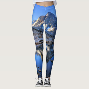 Mt Huxley Over Saphire Lake - John Muir Trail Leggings