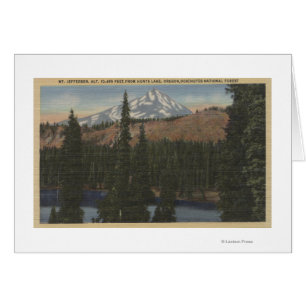 Mt. Jefferson, Orégon - vue de lac hunts