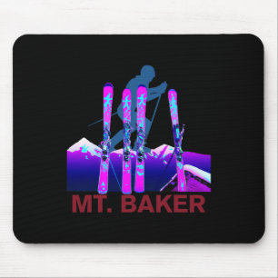 Mt. Ker Skifahren Und Snowboarden Retro 90er Mt. K Mousepad