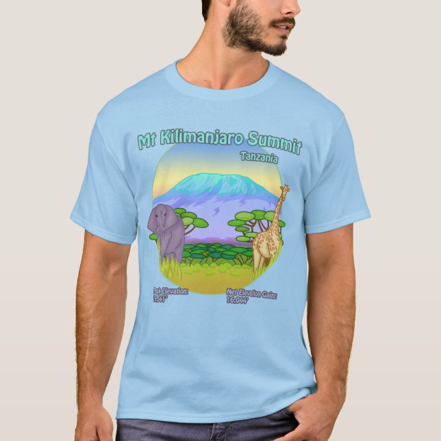 Mt Kilimanjaro Summit Shirt Version 2 (Vorderseite)