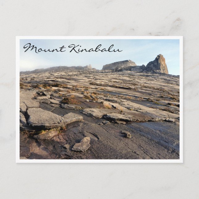 mt kinabalu felsig postkarte (Vorderseite)