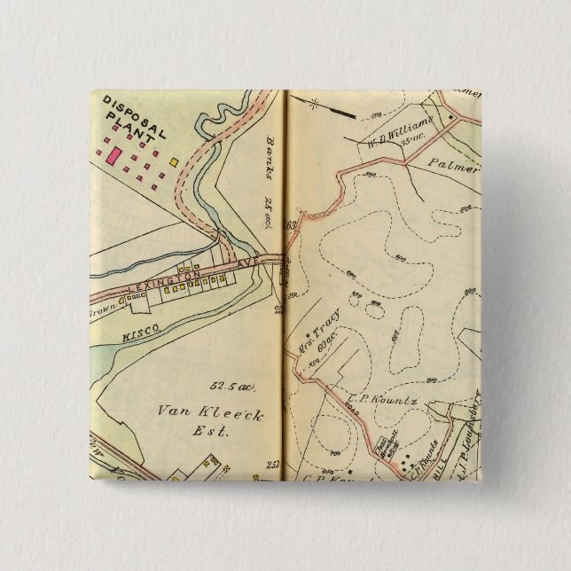 Mt. Kisco, New York 2 Button (Vorderseite)