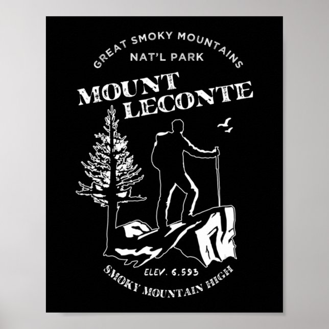 Mt Leconte Great Smoky Mountains Poster (Vorne)