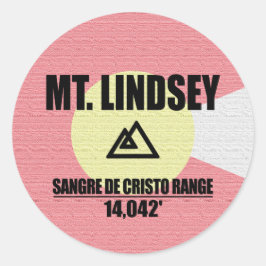 Mt. Lindsey Runder Aufkleber