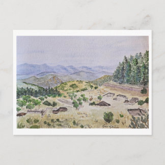 Mt. Lykaion Archäologische Ausgrabungskarte Postkarte