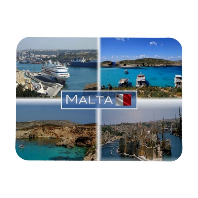 MT Malta - Valletta - Magnet (Horizontal)