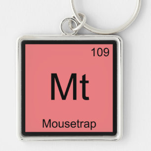 Mt - Mausefalle Chemie-Element-Symbol T-Shirt Schlüsselanhänger