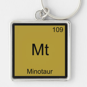 Mt - Minotaur Funny Chemistry Element Symbol T-Shi Schlüsselanhänger
