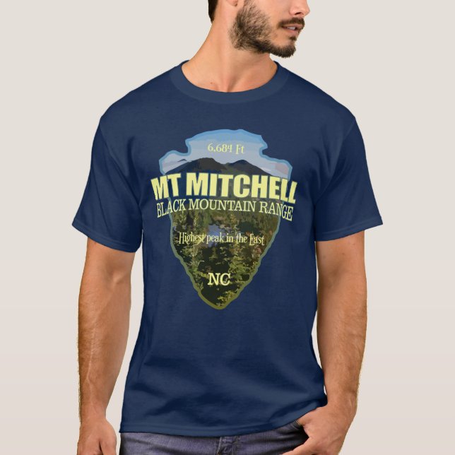 Mt Mitchell (Pfeilspitzen) T-Shirt (Vorderseite)