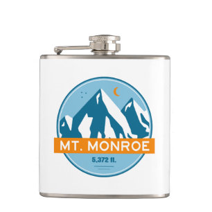 Mt. Monroe New Hampshire Sterne Mond Flachmann