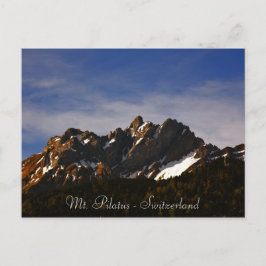 Mt. Pilatus in lucerne switzerland photo postcard Postkarte