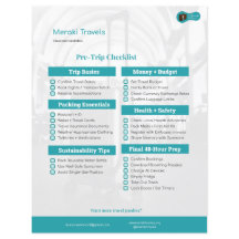 MT Pre-Trip Checkliste