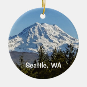 Mt. Rainier Andenken Keramikornament