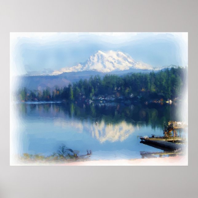 Mt. Rainier Mirror Poster (Vorne)