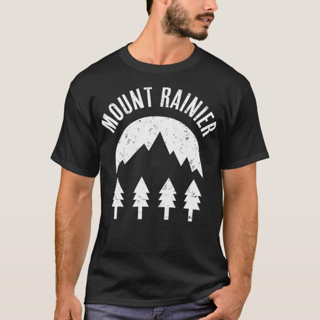 Mt Rainier National Park Washington Mount Rainier T-Shirt (Vorderseite)
