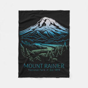 Mt. Rainier Nationalpark Wandern Camping Berg Fleecedecke