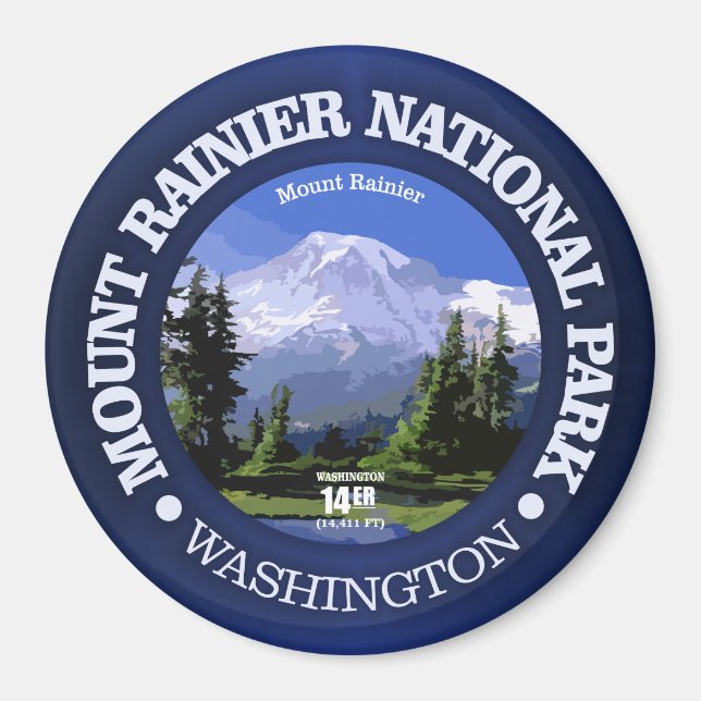 Mt Rainier NP Magnet (Vorne)