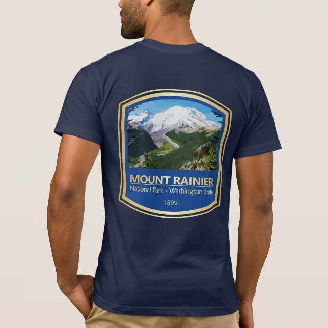 Mt Rainier NP (PF1) T-Shirt (Rückseite)