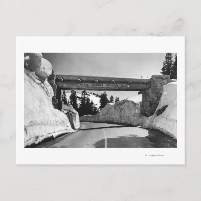 Mt. Rainier, WA Chinook Pass Naches Pass Postkarte (Vorderseite)