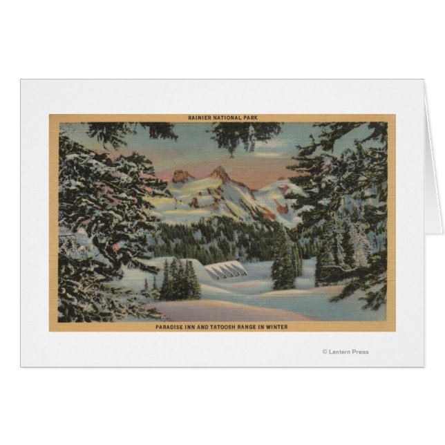 Mt. Rainier, WA - Paradise Inn & Tatoosh Range (Devant horizontal)