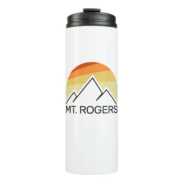 Mt. Rogers Virginia Retro Thermosbecher (Vorderseite)