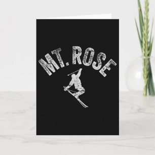 Mt Rose Skigebiet Winter Tahoe Skifahren Cooler Sk Karte
