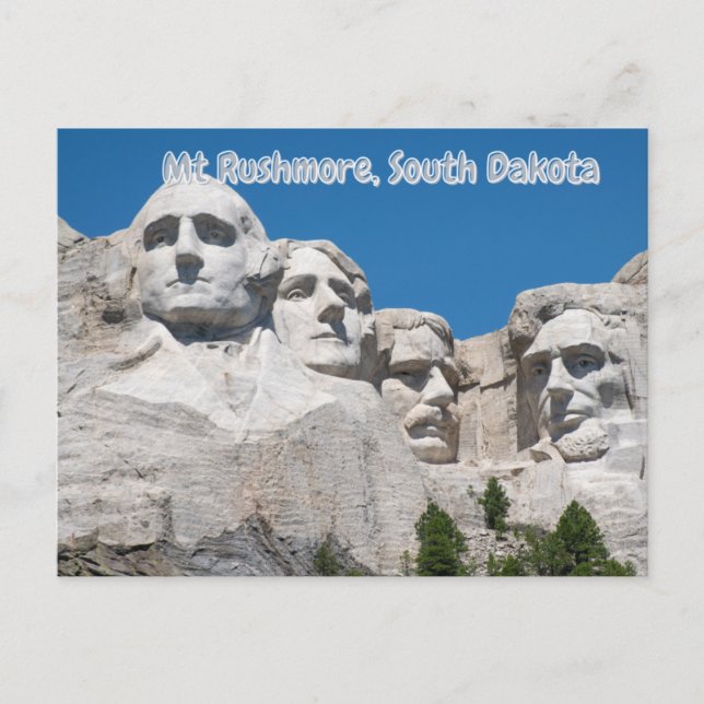 Mt Rushmore, Dakota du Sud - Carte postale (Devant)
